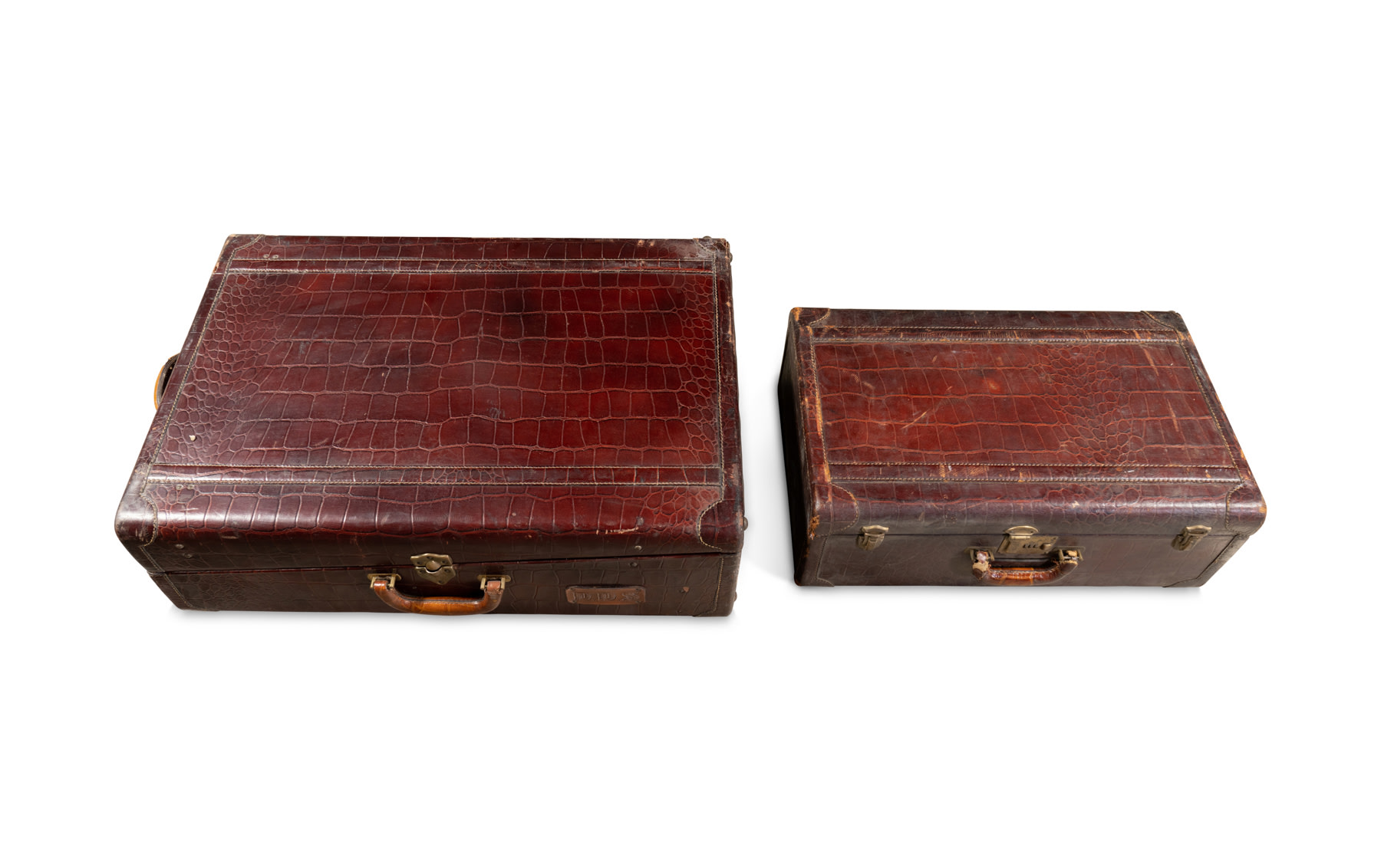 TwoPiece Luggage Set with "DDS" Monogram Gooding & Company